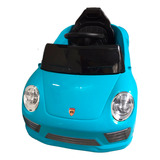 Mini Carro Para Criança Elétrico Azul Esportivo Farol Led