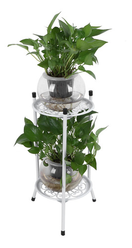 Soporte De Metal Para Plantas, 2 Niveles, Estante De Exhibic