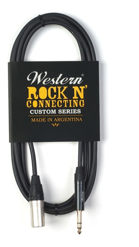 Cable Balanceado Western Plug A Xlr M - Ideal Monitores 6mts
