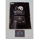 Manual Original Americano Do Console Neo Geo Cd