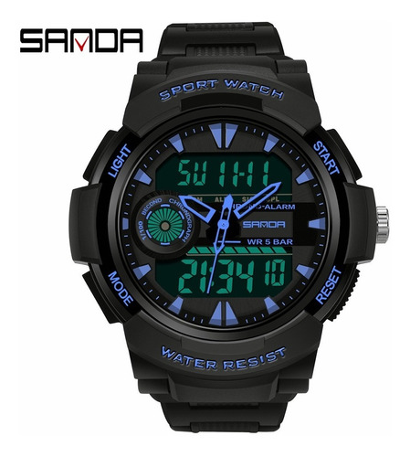Reloj Hombre Sanda 6002 Casual Deportivo Militar Impermeable