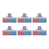 Bloques De Terminales De Riel Din, 6 Piezas, Empalme De Cabl