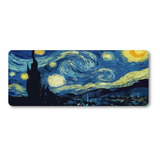 Mousepad Xxl 80x30cm Cod.448 Arte Pintura The Starry Night  