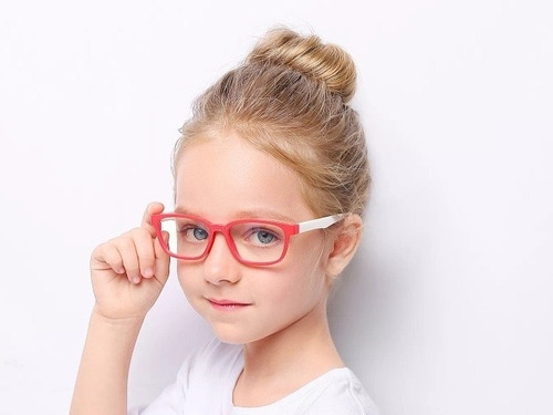 Lentes Bloqueo Luz Azul Marco Flexible De Colores Para Niños