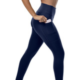 Legging Cós Alto Supplex Com Bolso Lateral Mulheres Altas