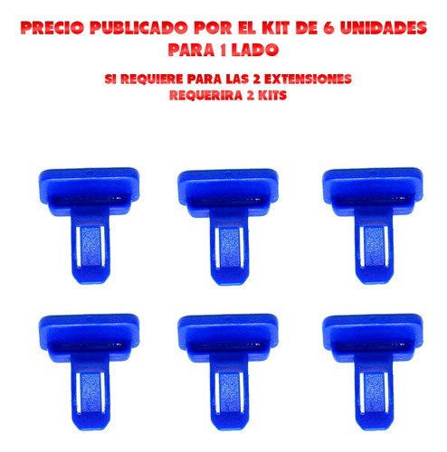 Kit Clips Extension Buches Parachoque De Toyota Hilux Kavak Foto 7