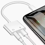 Cabo Adaptador Carrega Fone Duplo P2 iPhone 7 8 X 11pro Max