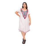 Vestido De Bambula Evase Mujer