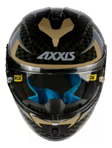 Casco Integral Axxis Cobra Carbon Gold Brillante