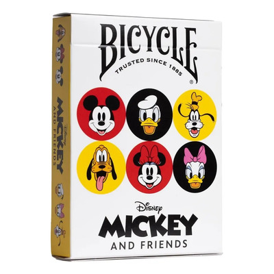 Cartas Bicycle Disney Mickey And Friends Pluto Donald Minnie Blanco Mickey And Friends Inglés | Envío gratis