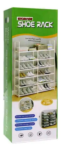 Mueble Zapatero Organizador Rack Armable 6 Niveles