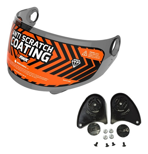 Kit Mecanismo + Visor Polarizado Para Casco Rs5/rs11 Vxv