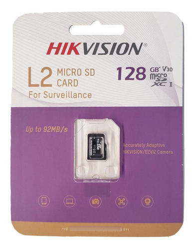 Cartão Memória Hikvision Microsd L2 Series 128gb