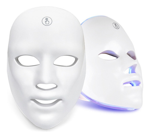 Mascara Facial Led De 7 Colores Terapia Para Cara Rejuvenece