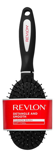 Cepillo De Pelo Revlon, Desenredante Y Suavizante, Negro