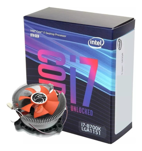 Processador Gamer Intel Core I7-8700k 4.7ghz + Cooler E Past
