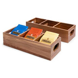 Organizador De Bolsitas De Té De Madera Naumoo, Juego ...