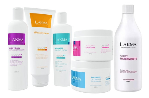 Kit Limpeza De Pele Com Higienizador Profissional Lakma