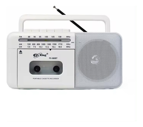 Radio Cassette Bluetooth Am/fm Mp3 Sd Usb Recargable Y Pilas