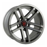 Jesse Spade Wheel, 17x9, Satin Gun Metal; Jeep Wrangler/glad