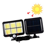 Reflector Solar Led 6 Cob Con Sensor Movimiento Y Control