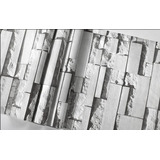 Papel Mural Pvc Ladrillo Gris Moderno