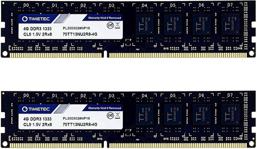 Timetec Hynix Ic 8gb (2x4gb) Ddr3 1333mhz Pc3-10600