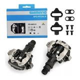 Pedal Clip Shimano Pd-m520 Com Tacos Preto Mtb Original