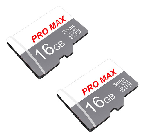 Cartão De Memória Micro Sd Pro Max U3 V10 Branco Cinza 16gb,