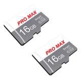 Cartão De Memória Micro Sd Pro Max U3 V10 Branco Cinza 16gb,
