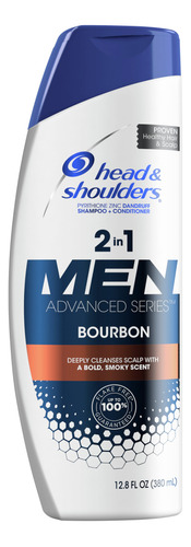 Head And Shoulders Men 2 En 1 Champú Anticaspa Bourbon, 12.8