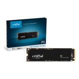 Ssd M.2 2280 1tb 1000gb Crucial P3 Pcie Nvme Leitura: 3500mb/s Compatível Com Pc Notebook Playstation 5