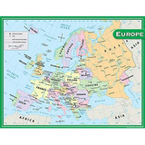 Mapa De Europa, Multicolor (7654)