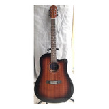 Guitarra Electroacustica Sombreada Tipo Texana Tx-200ceq
