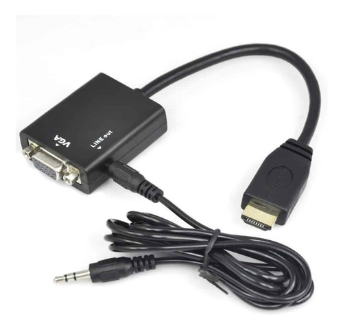 Adaptador Conversor Ulink Hdmi A Vga Con Salida De Audio