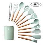 Utensilios Cocina Silicona Modernos Biodegradables 12 Piezas