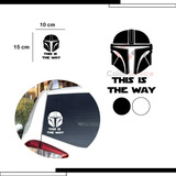 1 Calcamonia Vinil Star Wars Adhesiva Para Auto 15 X 10 Cm