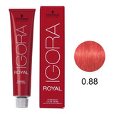 Tinte Igora Nº 0.88 Tono Mezcla Rojo Sch - g a $382