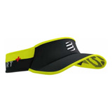 Visera Compressport Ultralight Flash - Negro/amarillo Fluo