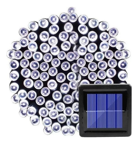 Luces Guirnalda Solar 200 Led Blanco 20 Metros/d017