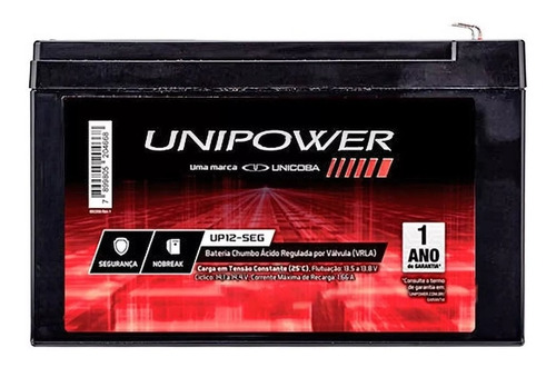 Bat Selada 12v 9a Up1290 Nobreak 12 9 9ah Unipower