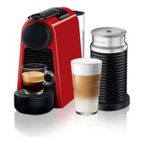 Cafetera Nespresso Essenza Mini Red + Aeroccino A3kd30ar
