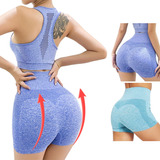 2pzs Short De Licra Para Mujer Fitness Sports Sexy Shorts