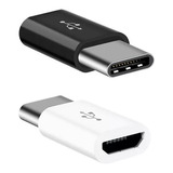 Adaptador Micro Usb Hembra A Type C Ficha Macho Otg