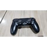 Controle Original Do Ps  4 Preto Com Detalhe No Analogico.