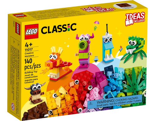 Lego Classic - Monstruos Creativos (11017) Cantidad De Piezas 140