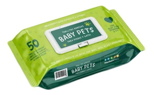 Toallitas Húmedas Para Mascotas Baby Pets 50 U Pethome Chile