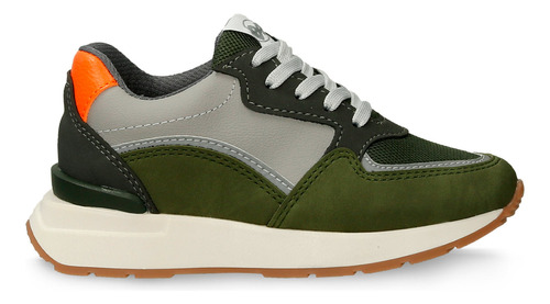 Tenis Casuales Verde-gris Bubblegummers Qlasic Niño