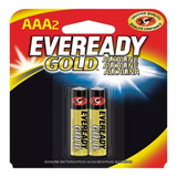  Pilas Eveready Gold Aaa X 2 Und