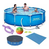 Piscina Bestway Estrutural 4678 L 305x076cm Capa Forro Bomba